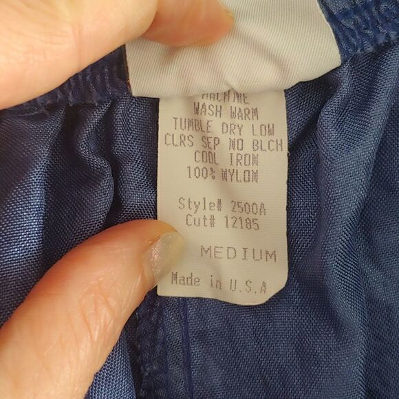 LA Gear Vintage Women's Jogger Nylon Wind Pants Blue Size M - Picture 4 of 7